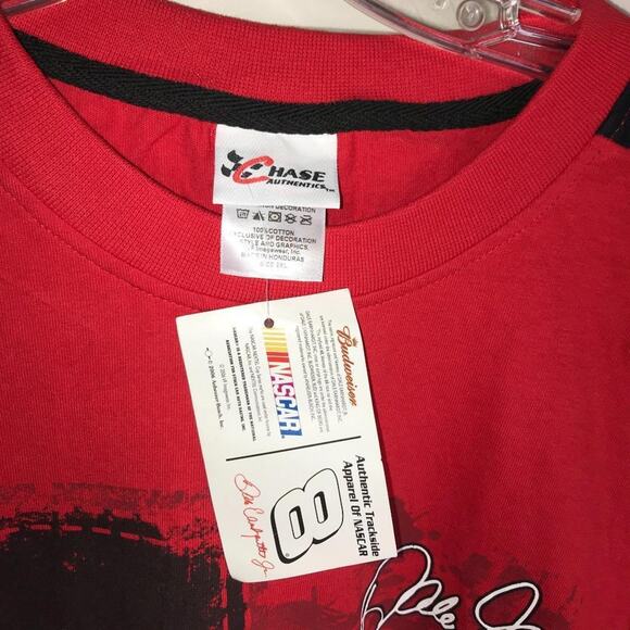 Nascar Dale Jr. Budweiser Graphic T-Shirt Chase Authentics NEW~ Size 2XL - Picture 5 of 6